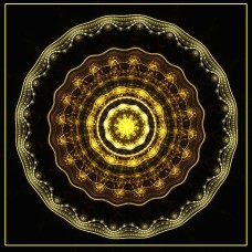 FRACTAL ART DESIGN GREETING CARD Mandala 21